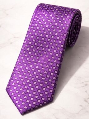 Luxury Purple Silk Tie – Designer Style | Office, Wedding, Formal